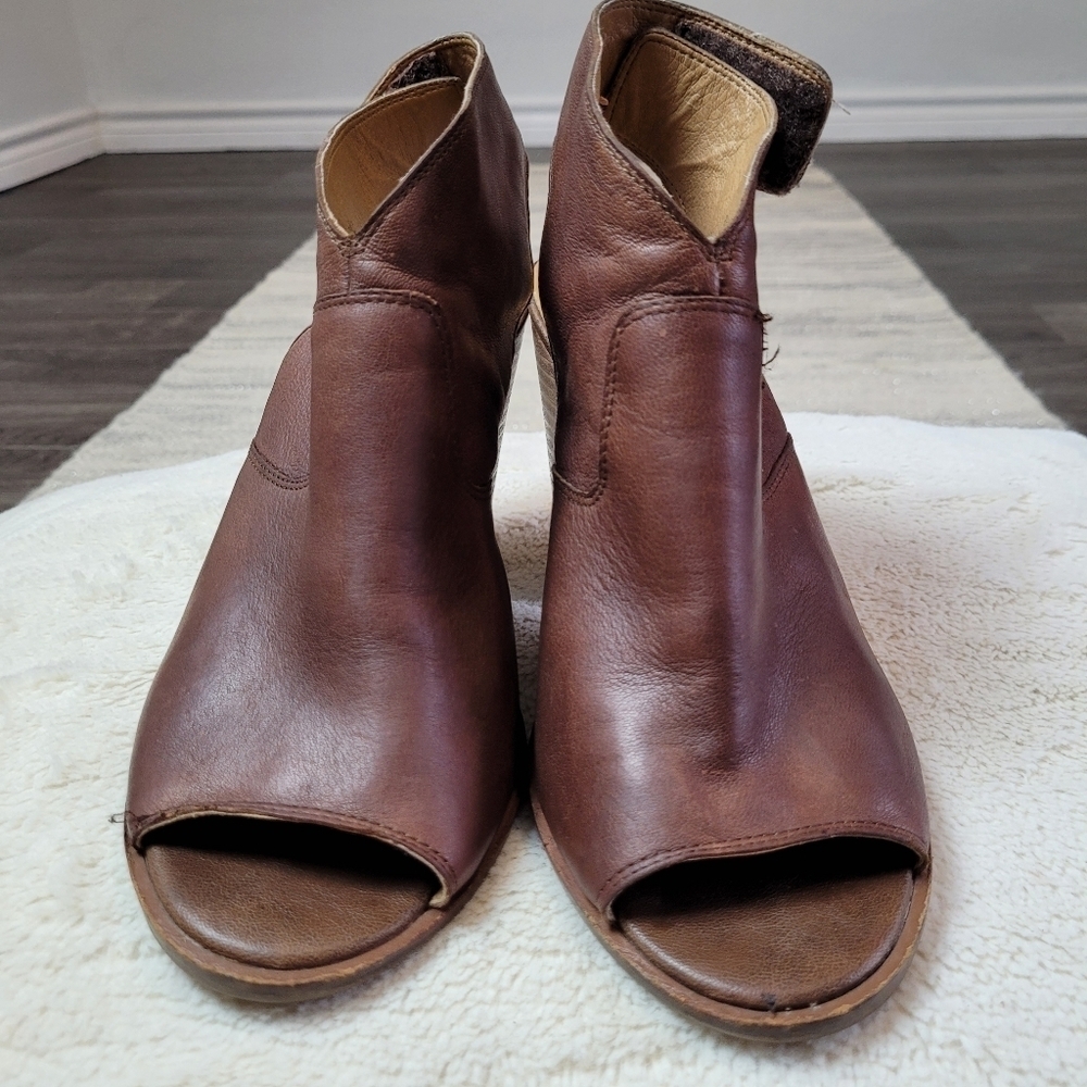Lucky Brand Lizet brown leather heels - Picture 4 of 14
